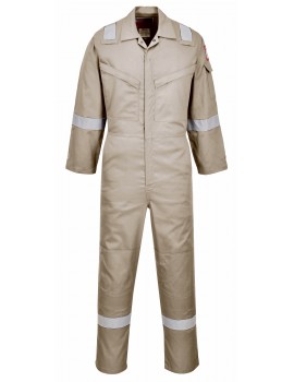 FR21 - Flame Resistant Super Light Weight Anti-Static Coverall - Khaki Clothing